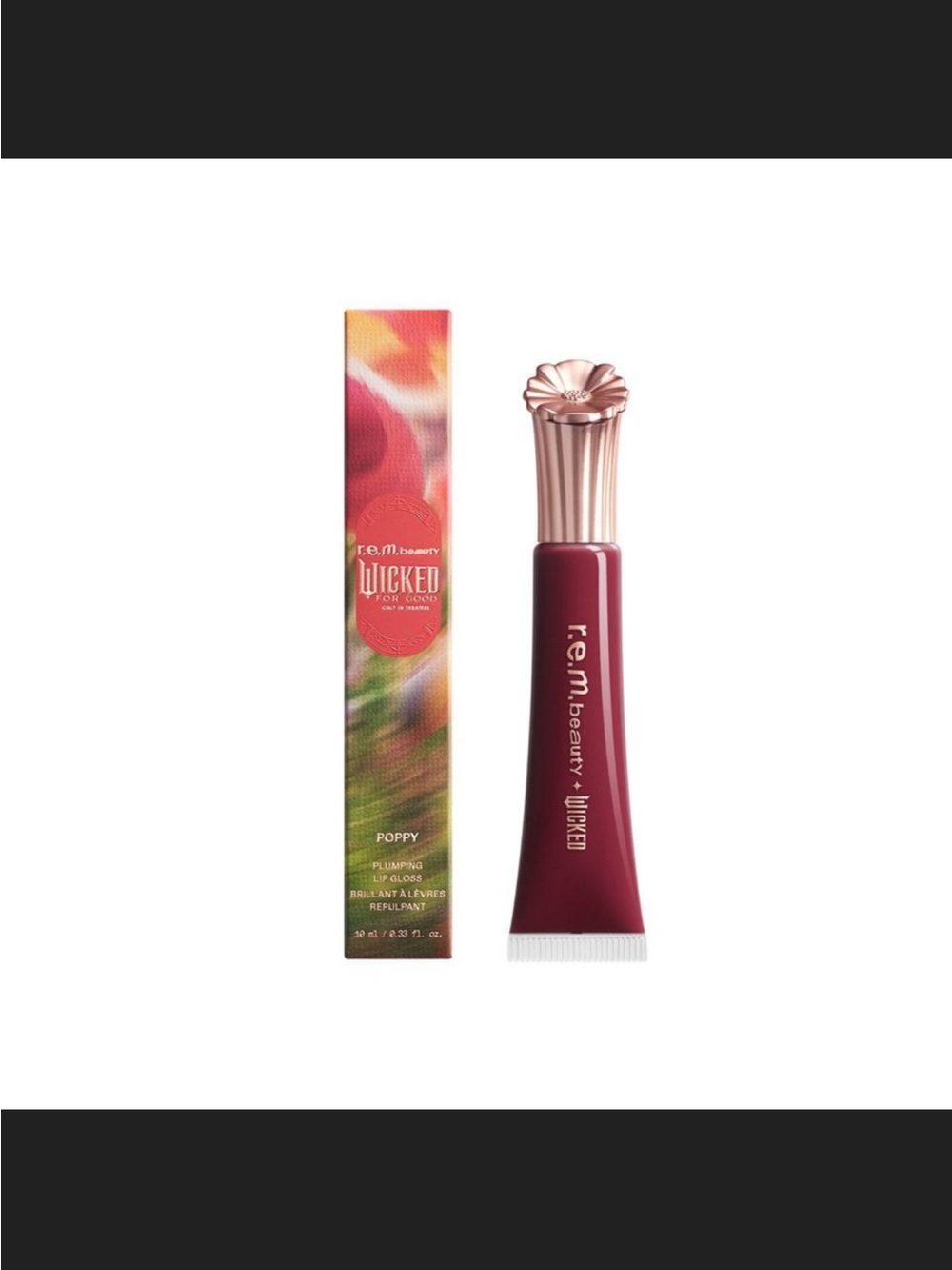 Limited Edition r.e.m. beauty Wicked Poppy Plumping Lip Gloss - Plum Petals